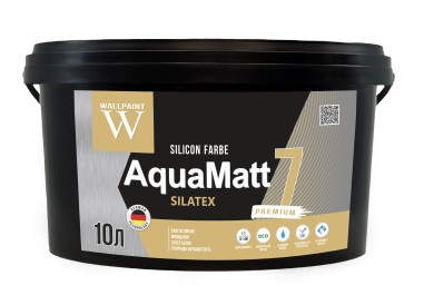 AQUAMATT PAINT WATER BASED SILICON FARBE SILATEX 10L