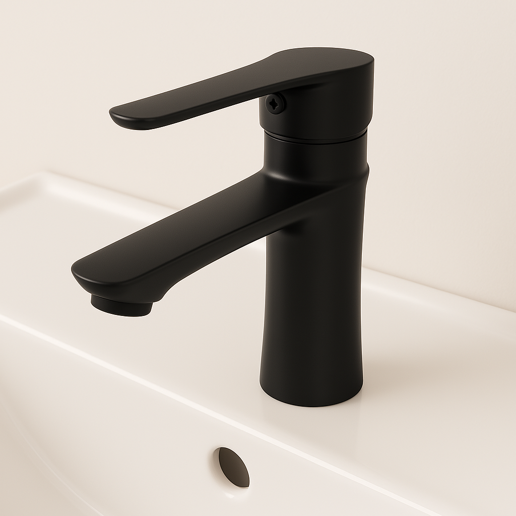 20250408_2148_Sleek Black Faucet_remix_01jrb88fmnfdkvy2vahw85872p