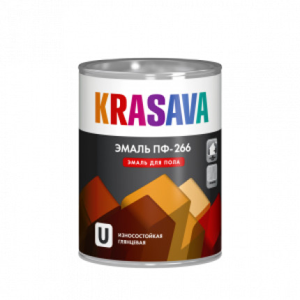 KRASAVA PAINT ENAMEL FOR FLOOR YELLOW-BROWN 2.7KG PF-266