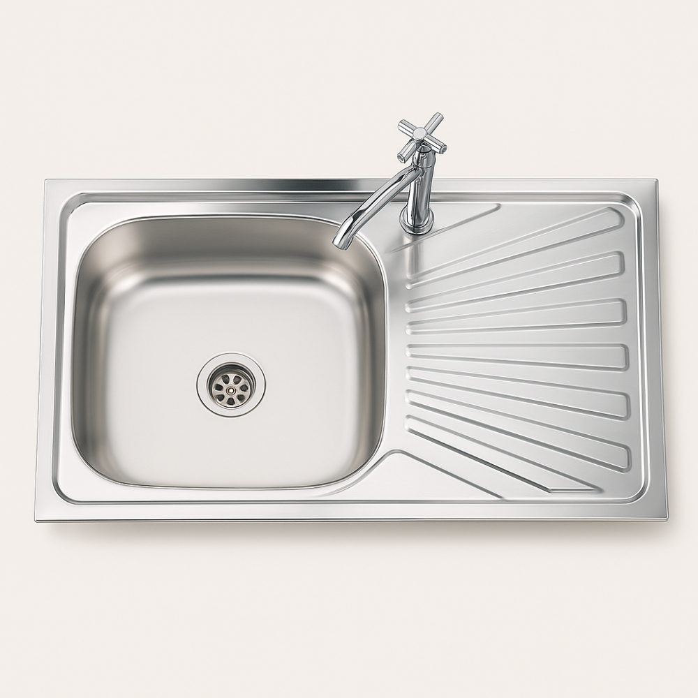 20250409_0930_Stainless Steel Sink_remix_01jrcgf2pjfarsmzvp2a7ek0he