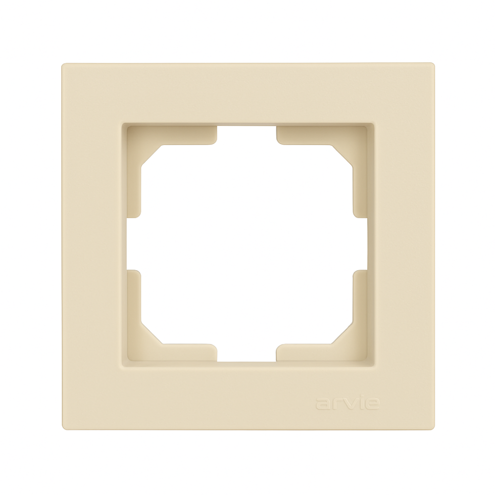 Beige Electrical Switch Frame