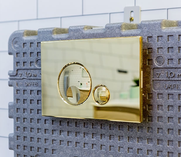 OLI 152954 PUSH BUTTON GLOBE GOLD PLATED, FOR 885052 MECHANICAL (1)