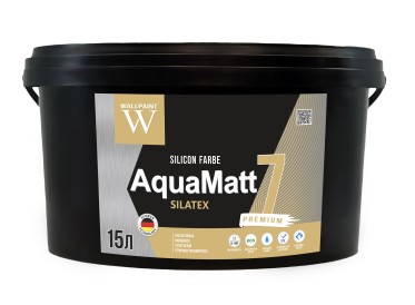 AQUAMATT PAINT WATER BASED SILICON FARBE SILATEX 15L