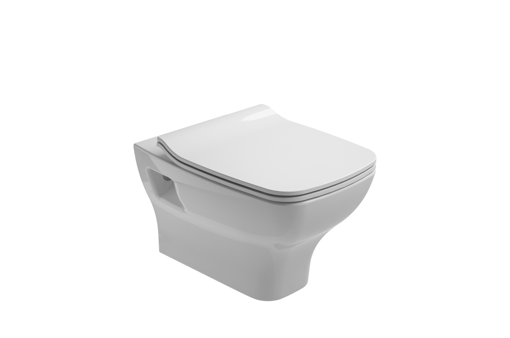 GALA 0527201 STREET SQUARE WC WALLHUNG RIMLESS WHITE