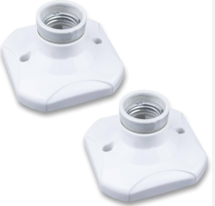 LIGHT BULB SOCKET PLASTIC CERAMIC INTERNAL E27