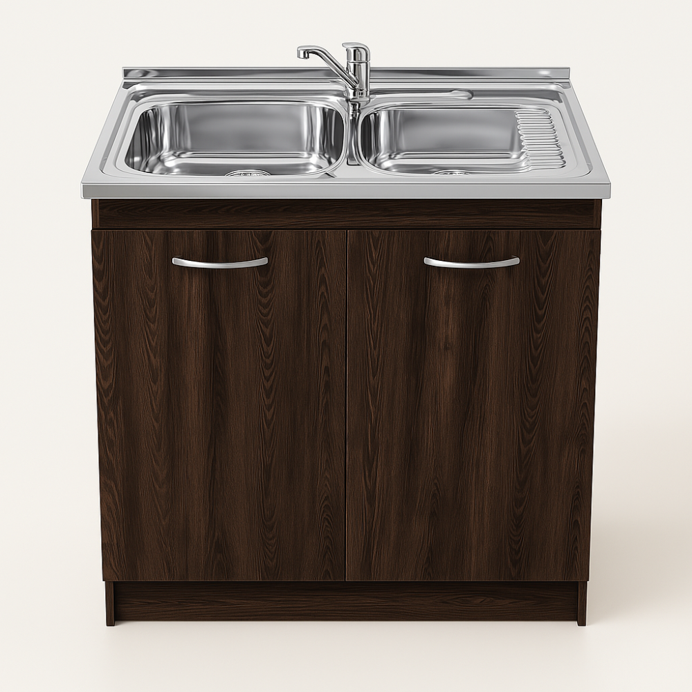 20250409_1035_Dark Wood Sink Cabinet_remix_01jrcm69f0et69ktxam4c6e02e