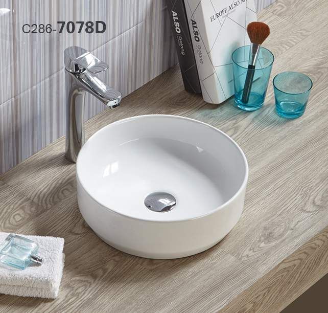 RICO 7078D COUNTER TOP BASIN 355X355X125 WHITE