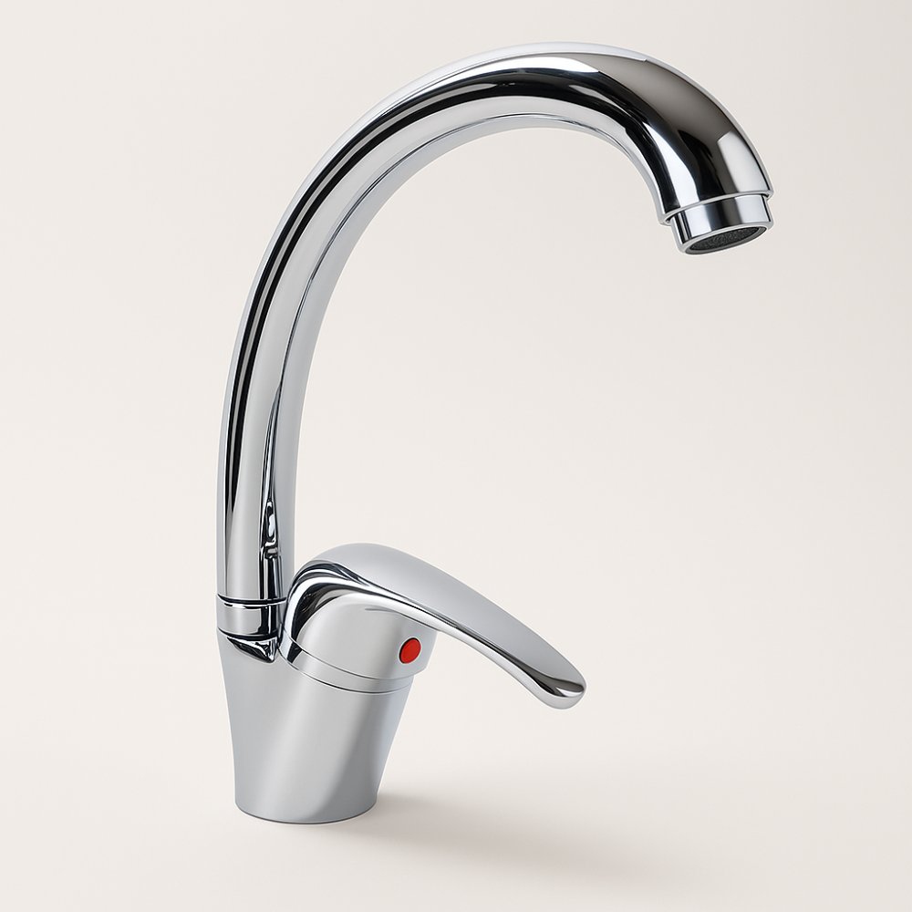 20250408_2157_Chrome Sink Mixer_remix_01jrb8sgmte5k9eqd970nnvwk0