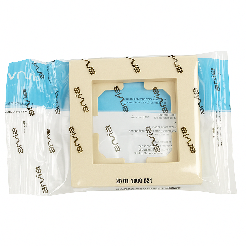 Arvia Light Beige Wall Plate Packaging