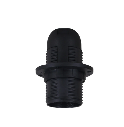 LIGHT BULB SOCKET PLASTIC E14 BLACK