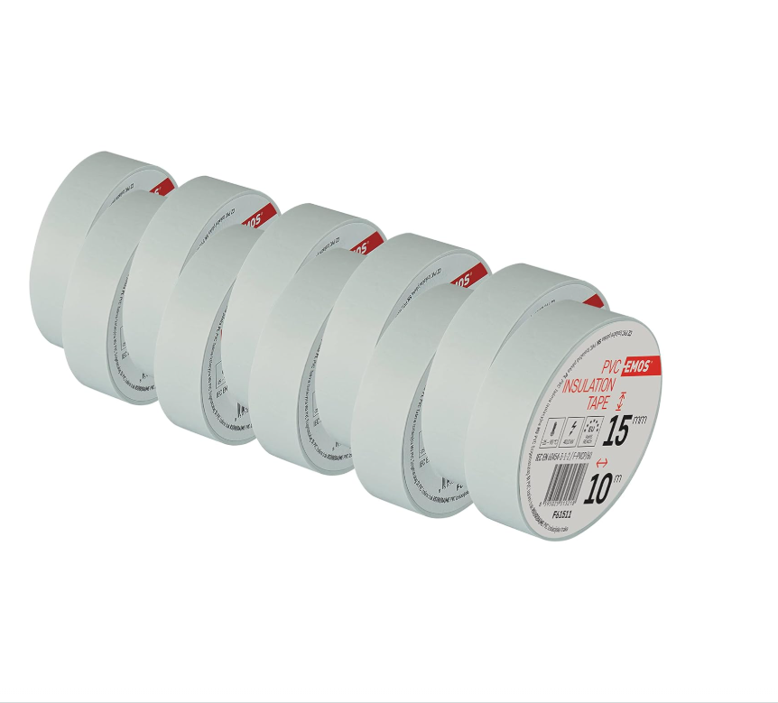 CTORCH PVC INSULATING TAPE FIRE RESISTANT 1.8CM 10M WHITE