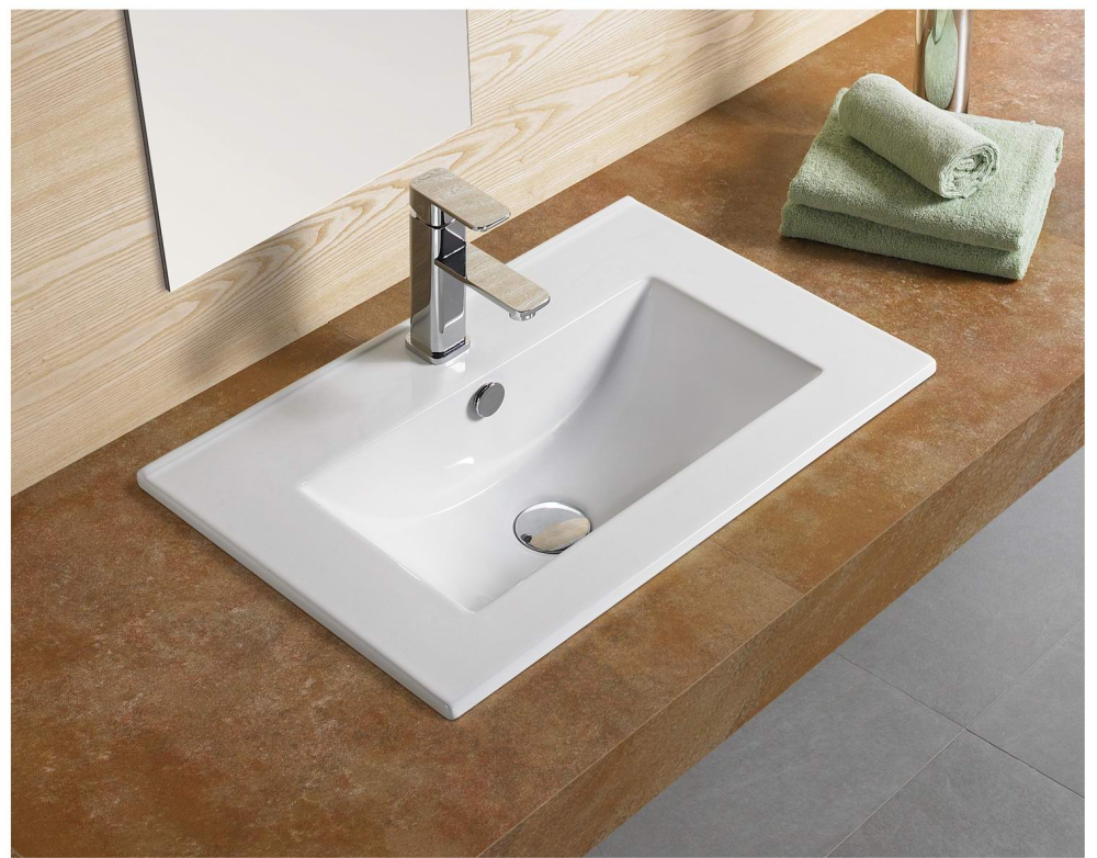 RICO 2070RB FURNITURE BASIN 705X395X180 WHITE