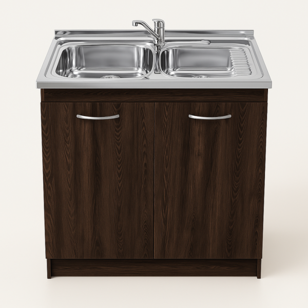 20250409_1035_Dark Wood Sink Cabinet_remix_01jrcm69f0et69ktxam4c6e02e